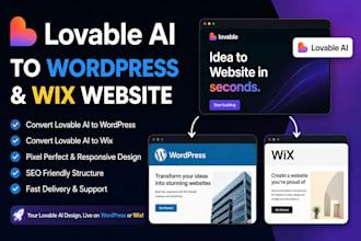 covert lovable to wix lovable to wordpress lovable ai lovable dev app, lovable