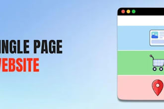 modern single page website single landing page design
