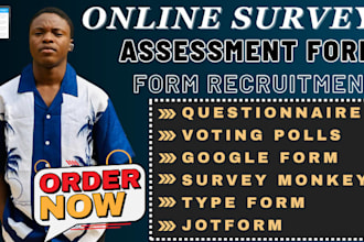 create online survey questionnaire or assessment form