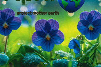 do a gig as a poster promoting april and planet earth