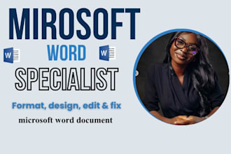 format, edit, design or convert ms word, microsoft word document professionally
