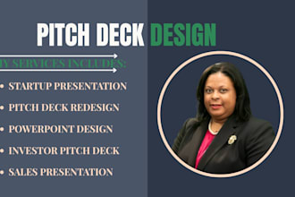 create a professional pitch deck, investor presentation, and startup powerpoint