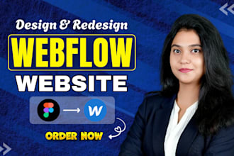 design, redesign or develop webflow website as webflow expert, figma to webflow