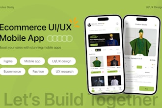 design ecommerce mobile app ui ux design for your fashion brand