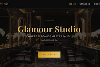 build a bilingual booking website for uae beauty salons