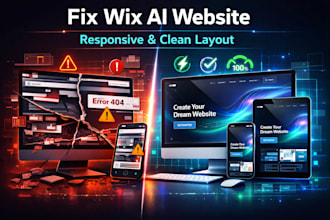 fix wix ai website responsiveness and improve layout structure