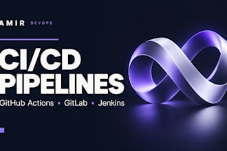 set up ci cd pipeline with github actions gitlab or jenkins