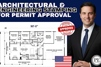 do architect full permit drawings structural plan ut ct wa pe stamp city
