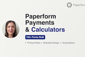 create paperform forms with pricing logic and payments