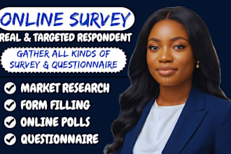 gather real respondent for online survey forms, polls and questionnaire