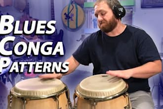 record acoustic jazz drums, conga, bongo, vibraphone, and world percussion