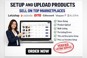 setup upload product letzshop zalando otto cdiscount veepee carousell zalora