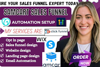 be your samcart thrivecart sales funnel, samcart landing page, online course