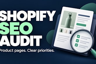audit your shopify SEO and optimize your product pages
