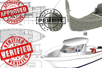 design 3d boats and ship with naval architecture, marine engineering and permit