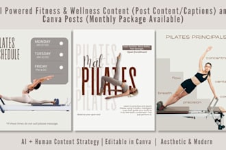 create ai powered fitness and wellness content with canva posts