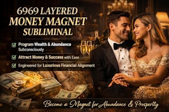 create a powerful 6969 layered money magnet subliminal