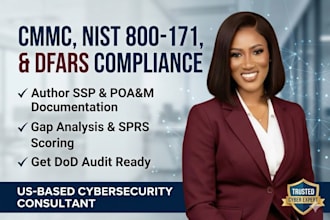 write your ssp and poa and m for cmmc and nist 800 171 compliance