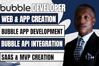 develop bubble io web app bubble workflow bubble mvp saas as bubble developer