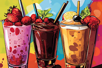 food pop art of your food pop art