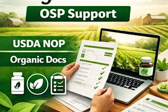 prepare your organic system plan OSP