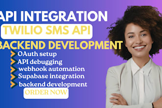 do API integration, stripe API, oauth, supabase, rest API, backend development