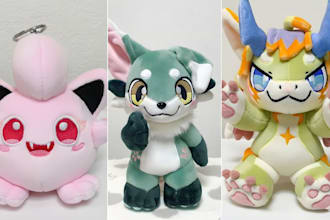 do custom plush design stuffed toy mascot plush oc plushie collectible plush toy