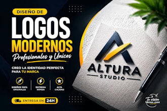 creare un logo moderno con inteligencia artificial