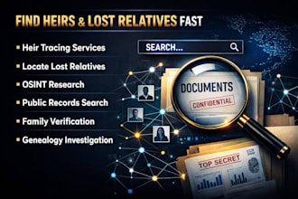 trace heirs,locate long lost relatives using osint and public records in ukraine