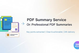 summarize your PDF into clear bullet points in 24 hours