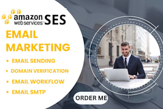 setup amazon ses SMTP amazon ses email sending amazon ses domain verification