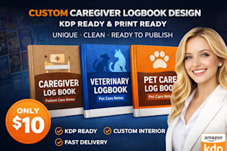design custom planners, trackers, logbooks, and KDP interior pages