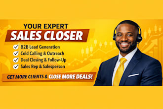 commission only sales closer for high ticket deal b2b lead gen cold calling