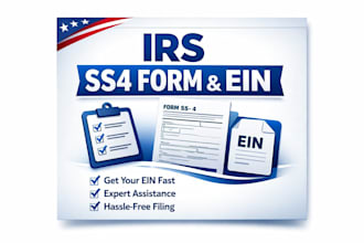 fill irs ss4 form and help you obtain ein for your US business