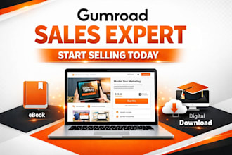 setup gumroad store,stan store,payhip,beacons ai with marketing and SEO