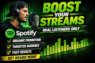 do spotify music promotion to active listeners and real audience