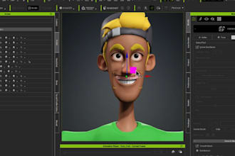 rig, 3d character for reallusion cc4, cc5 and iclone 8 unity