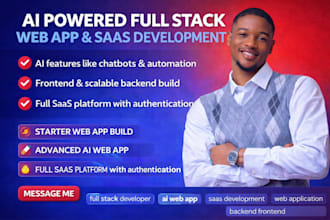 full stack developer ai full stack web developer for ai web app development saas