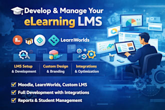 develop, customize, and manage your elearning lms website