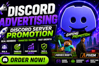 discord advertising, discord server promotion, minecraft, fivem,gaming promotion
