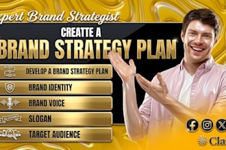 develop a brand strategy plan brand identity brand voice slogan target audience