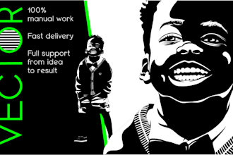 monochrome vector from photo