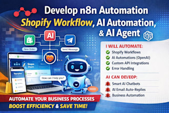 develop n8n automation, n8n shopify workflow, n8n ai automation, or n8n ai agent