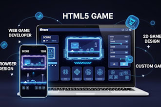 create custom HTML5 web games for mobile and desktop with engaging gameplay
