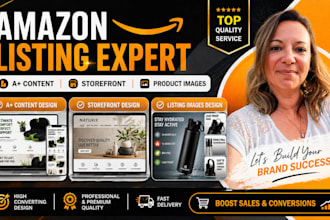 a plus content, storefront design, amazon product listing, amazon store setup