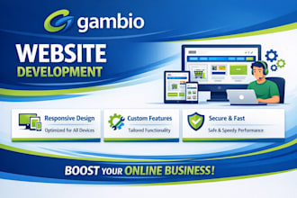 do gambio website development, gambio ecommerce website design, gambio migration