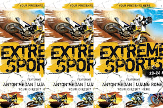 design bold high jump flyer, athletics event flyer or sports poster