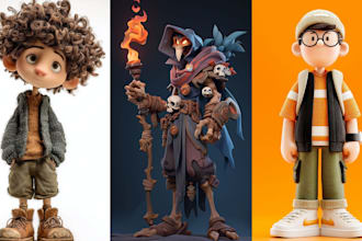design, 3d model, 3d printing design with high quality 3d character