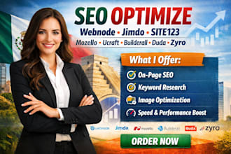 build webnode jimbo site123 mozello ucraft builderall duda zyro seo optimize