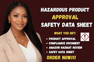 prepare hazardous product compliance and safety data sheet for amazon fba